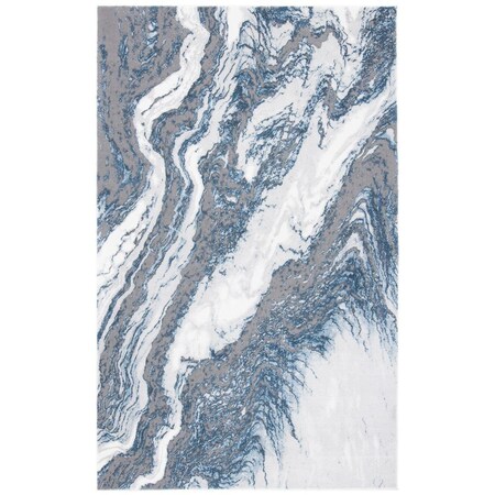 Safavieh Craft Contemporary Square Area Rug Blue & Grey - 6 ft. -7 in. x 6 ft. -7 in. CFT844M-7SQ